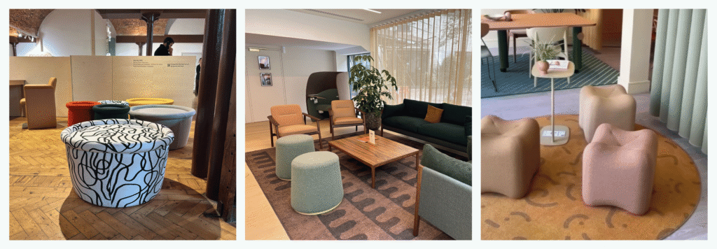 Stools and ottomans spotted at Clerkenwell Design Week 2025