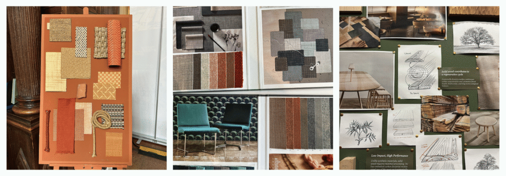 Moodboard and materials spotted at Clerkenwell Design Week 2025